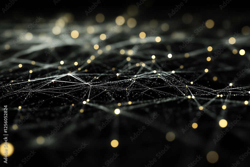 Poster 3d rendering abstract geometric background created ai generative