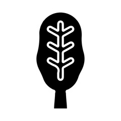 spinach icon Flat symbol set outline