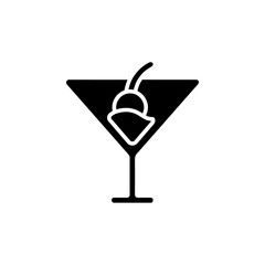 wine icon Flat symbol set outline