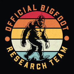 Official bigfoot Research team graphic design
