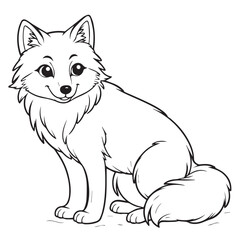 Obraz premium vector illustration of fox