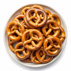 pretzels on a plate