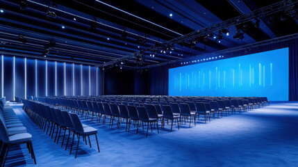 High tech summit venue with modern design and communication technology