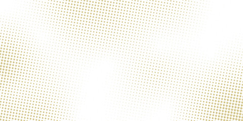 Abstract Golden halftone backdrop in white