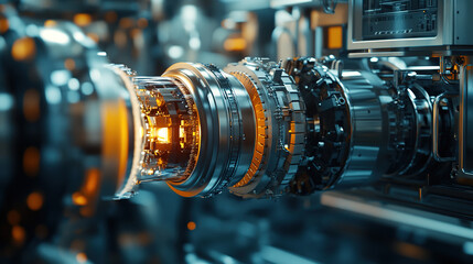 Fototapeta premium Futuristic Engine Detail