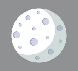 Art & Illustration of moon in the sky