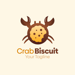 Crab Biscuit Logo Design Template. Good for Business, Agency, Community and Organization