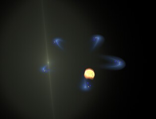 Imaginatory fractal abstract background Image