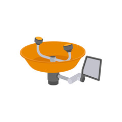 Eyewash Station, Industrial Safety Equipment illustration