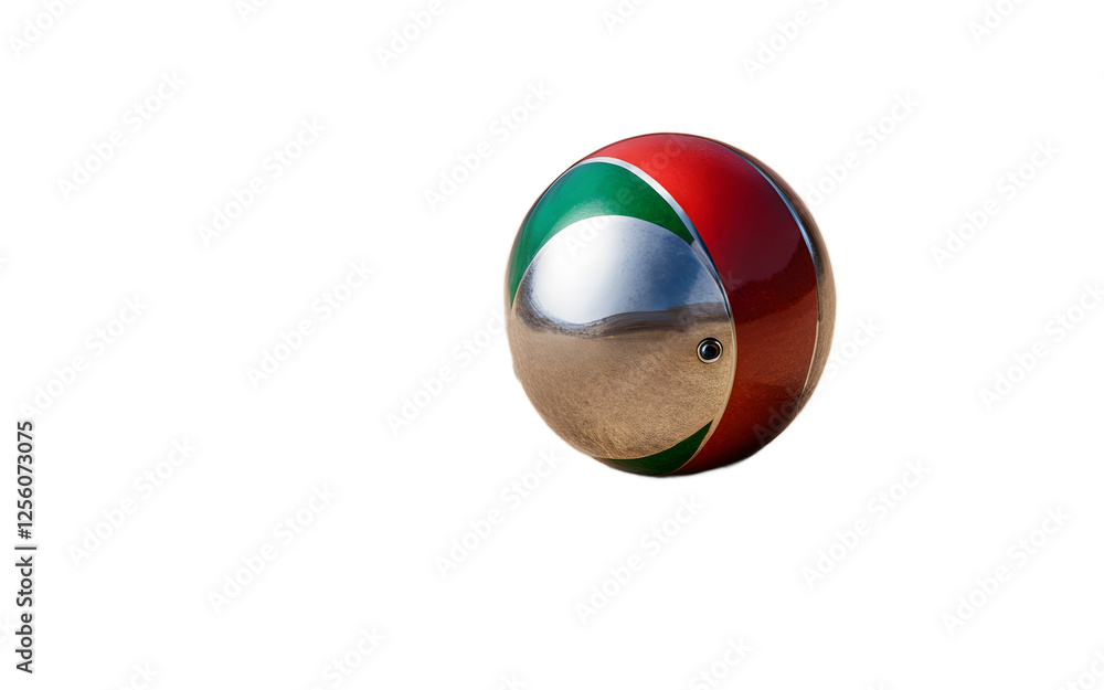 Poster A professional pétanque measuring device, isolated on a empty plain background