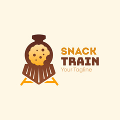 Snack Train Logo Design Template. Good for Business, Agency, Community and Organization