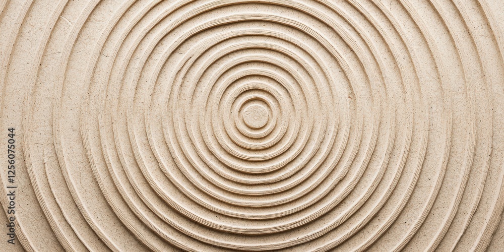 Poster effects transformation perspective concept. rippling patterns in sand create a calming, textured des