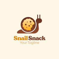 Snail Snacks Logo Design Template. Good for Business, Agency, Community and Organization