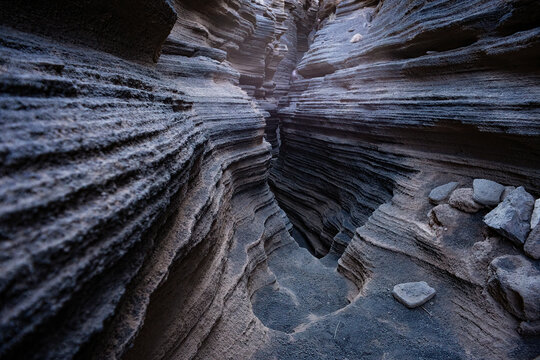 Volcanic rock formations at Lanzarote