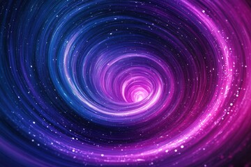 a swirling cosmic nebula with vibrant gradient transitions from deep indigo to electric magenta, featuring dynamic noise textures and ethereal light particles against a rich black backdrop