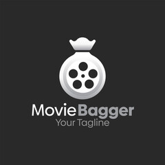 Movie Bagger Logo Design Template. Good for Business, Agency, Community and Organization