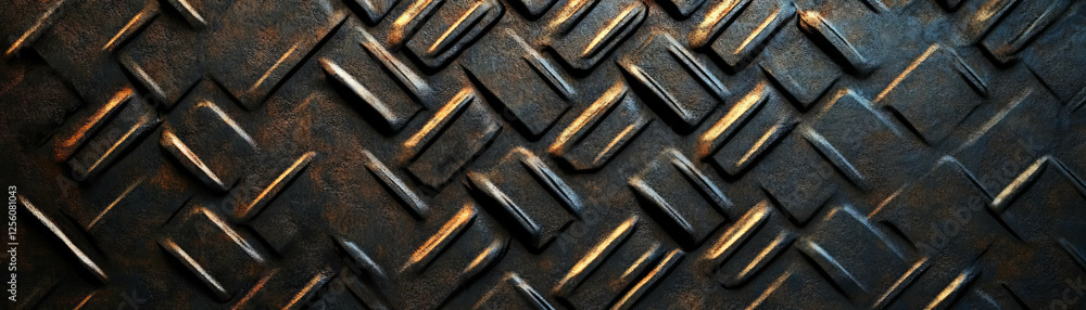 Poster grid pattern of small diamonds on a bright background for creative applications