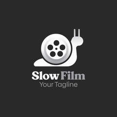 Slow Film Logo Design Template. Good for Business, Agency, Community and Organization