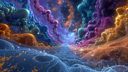 abstract blue background with bubbles