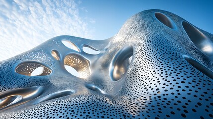 The artistic beauty of futuristic architecture