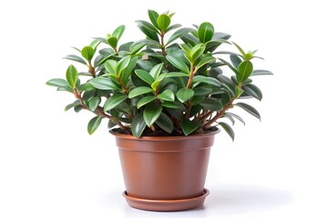 Fototapeta premium Valonia ventricose in a narrow pot on white background 