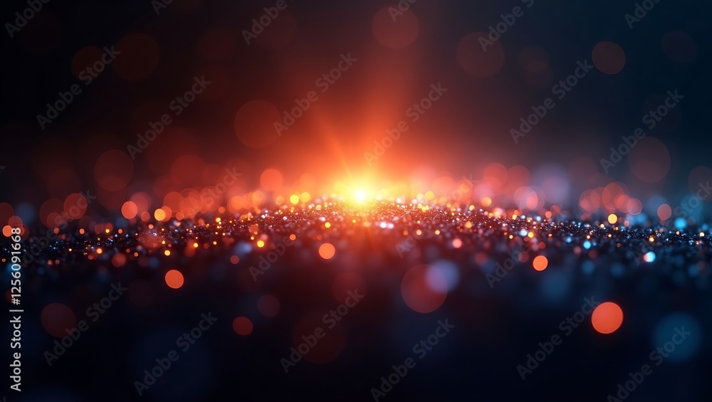 Poster Abstract background with colorful light texture. Generative Ai.