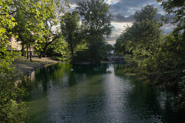 Düsseldorf, Schwanenteich im Hofgarten