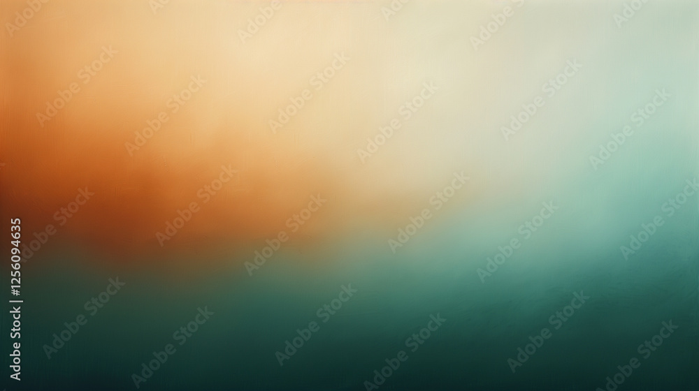 Wall mural beautiful abstract gradient blending warm colors with cool tones in a tranquil and calm atmosphere. 