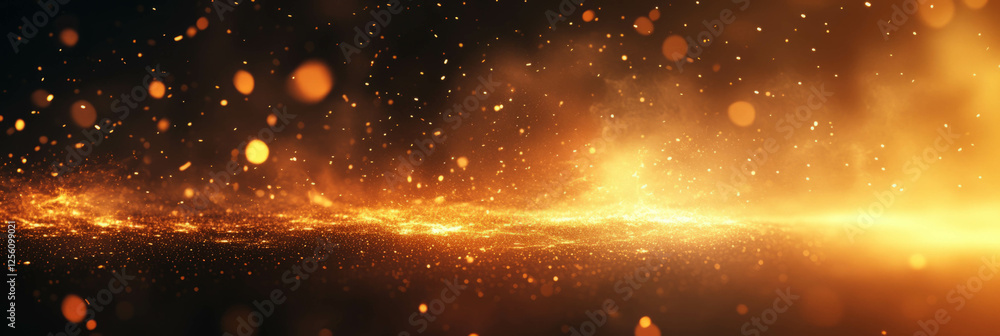 Aufkleber abstract particles and light streaks create a dynamic burst of energy with vivid brightness