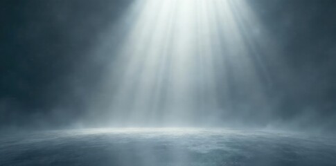 Soft white lights scatter on a dim gray surface, diffuse illumination, white light, hazy
