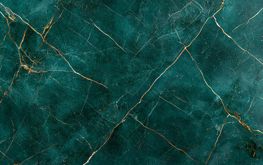 Fototapeta premium Stunning emerald green marble texture with golden veins, perfect for elegant designs and backgrounds. This luxurious surface adds sophistication to any project