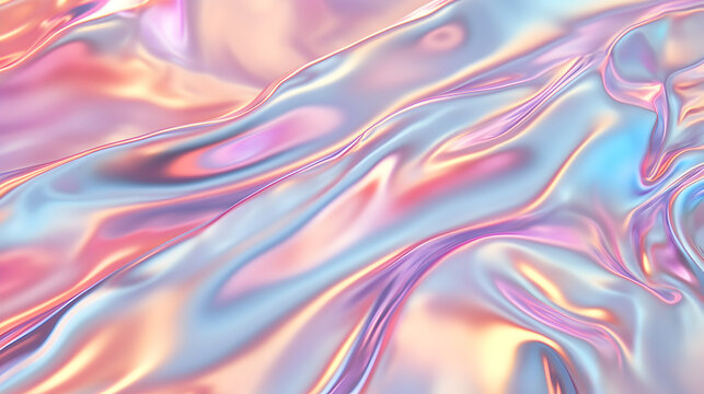 un fondo creativo de textura de liquido en movimiento resplandeciente efecto metalico