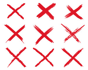 Fototapeta premium Hand rawn heckndros Sign X 