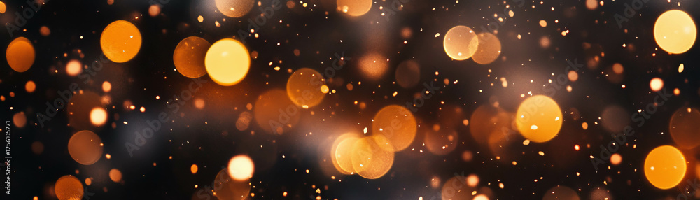 Poster winter snow falling creates a soft bokeh effect with a bright blurred background