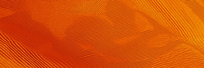 Bright amber cotton fabric features distinct diagonal twill weave pattern for vibrant backgrounds