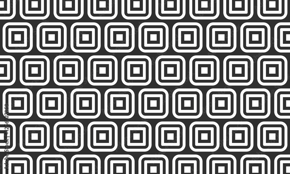 Poster decorative seamless vector geometric ,curve and square shape pattern background
