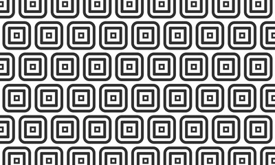 Decorative Seamless vector geometric ,Curve and Square shape pattern background