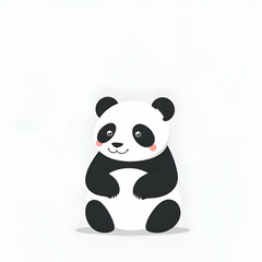 Fototapeta premium Panda isolated on white 