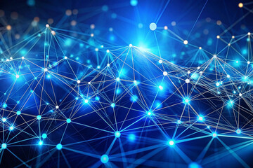 Obraz premium Global network connection, digital data flow, abstract background, technology concept