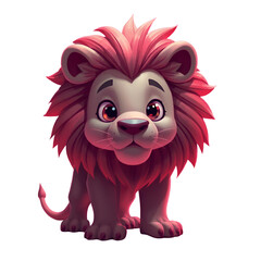 Lion isolated on white 