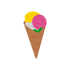 Ice Cream, Holidays Vector Illustration