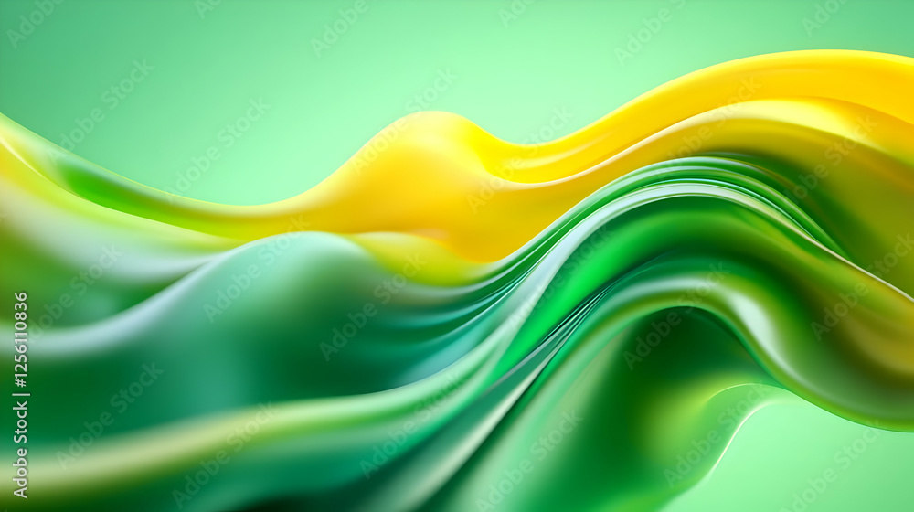 Poster a dynamic wave of vibrant colors flows seamlessly, creating a visually stunning abstract representat
