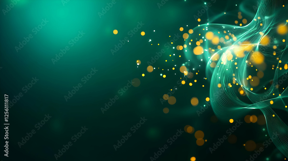 Canvas Prints a mesmerizing blend of soft particles and flowing waves creates a dreamy, ethereal atmosphere perfec
