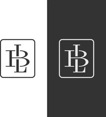 Obraz premium LB letter logo.