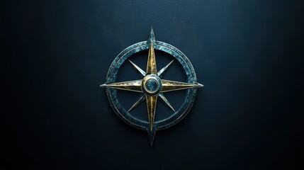 Compass Logo Design: Contemporary Minimalist Mark for Precision Navigation Branding