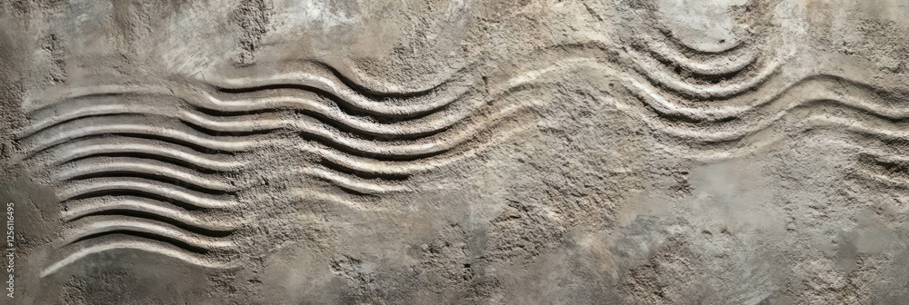 Aufkleber decorative concrete with unique imprinted patterns and varied textures for creative design