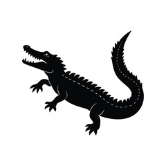 crocodile vector illustration isolated on white background