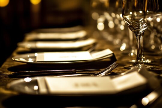 Elegant dining setup featuring plates and place cards for easter place card making. Concept includes festive atmosphere perfect for gatherings and special occasions