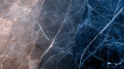 Elegant marble texture background with natural patterns in shades of blue and gray, showcasing intricate veining and polished finish. Perfect for design projects