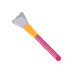 Facial Mask Brush, Cosmetics Vector Illustration Isolated